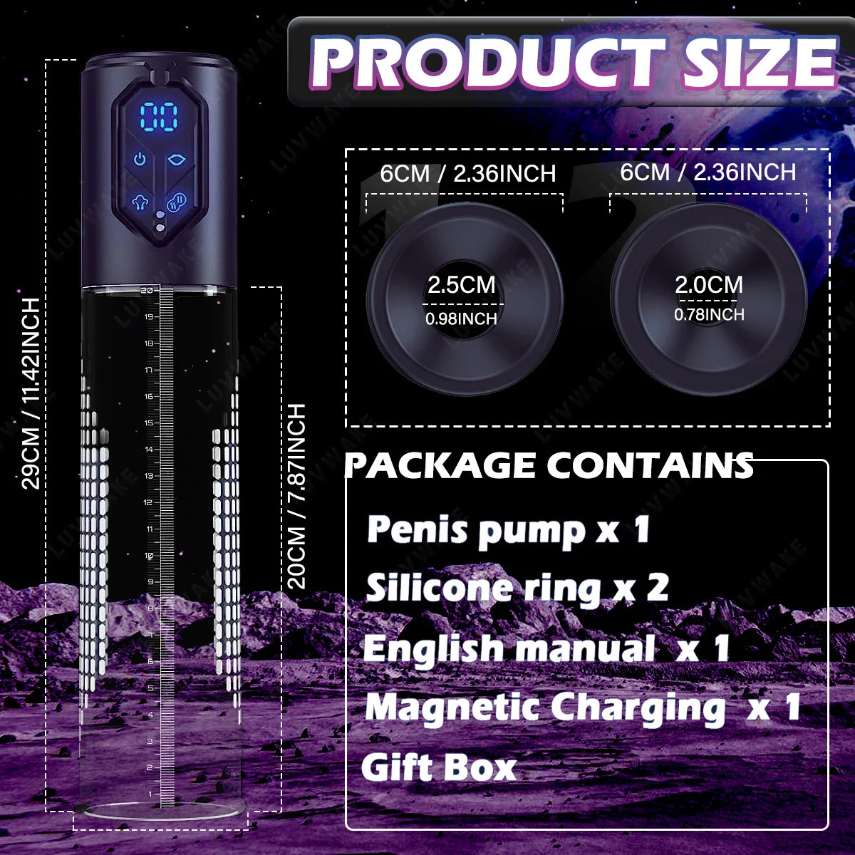 IPX7 waterproof electric pump penis erection enlargement automatic vacuum 4 suction male sex toys 250417
