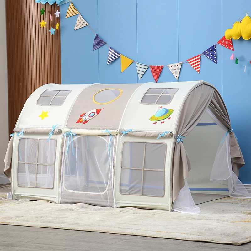 Large Kids Play House Tent With Window Portable Children Bed Tent For Boys Girls Indoor Play Game House Castle X250210