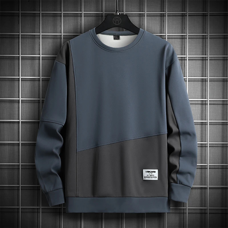 S-5XL Plus Spring Autumn Mens Hoodie Harajuku Korean Streetwear Sweatshirt Men Casual Men Clothing Trend Long Sleeve Hoodies 250210