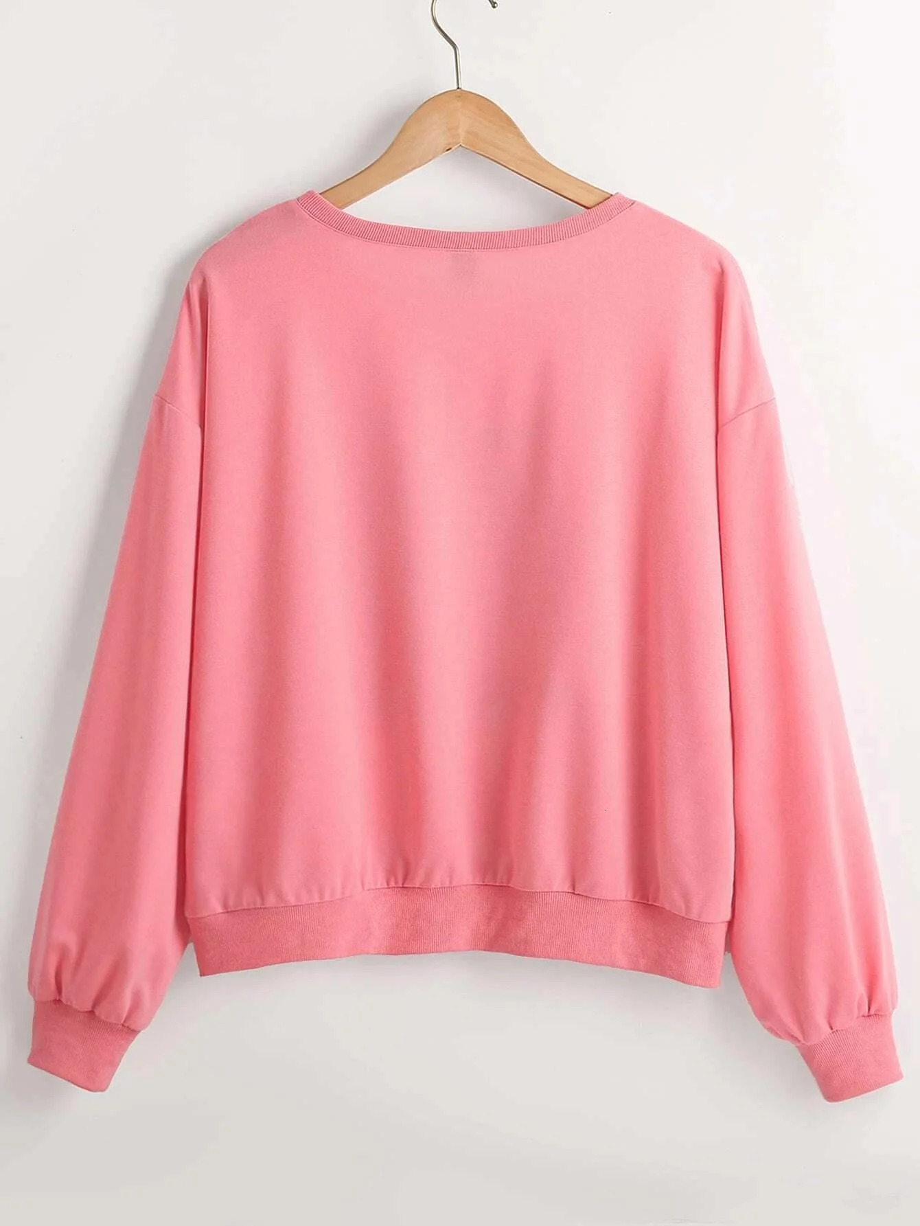 Autumn Plus Size Sweatshirt Versatile Round Neck Long Sleeve Letter Womens Casual Outerwear Top Women 250210
