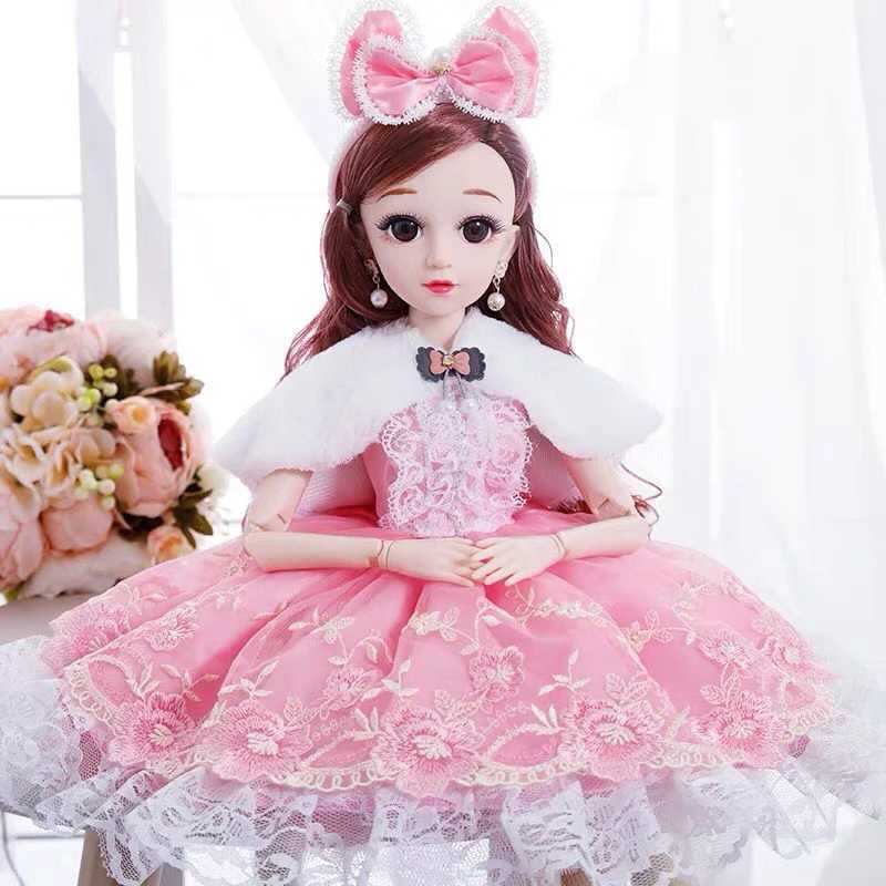 60cm Fashion Girl Dolls Large Handmade 1/3 Doll Full Set 15 Jointed Doll Girls Toys for Children Kids Gif Fashion Doll X250210