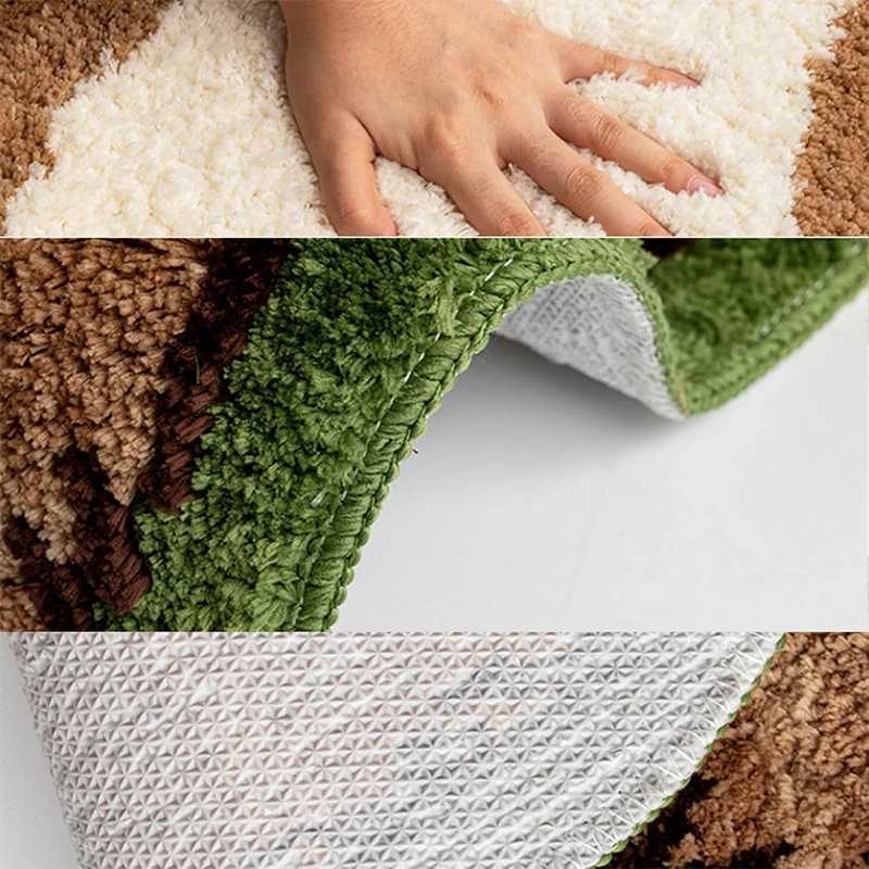 Cartoon Cat Rug Creative Special-shaped Bed Rug Animal Shape Fried Cat Rug Machine Washable Suitable For Bedroom Living Room Y250210