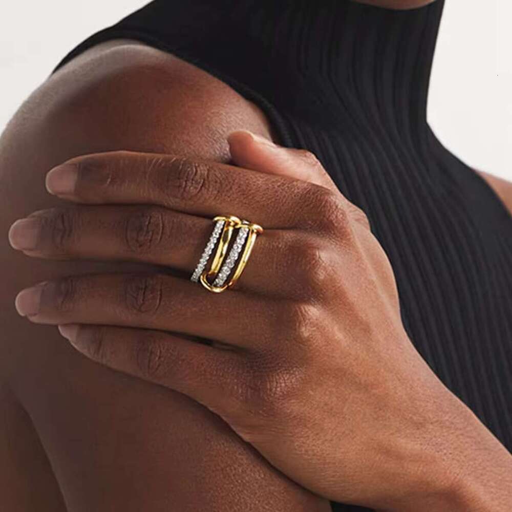 Gold Plated Stacking Rings Micro Paved 5A CZ Cubic Zirconia Dainty Stack Ring Trendy Full Finger Jewelry