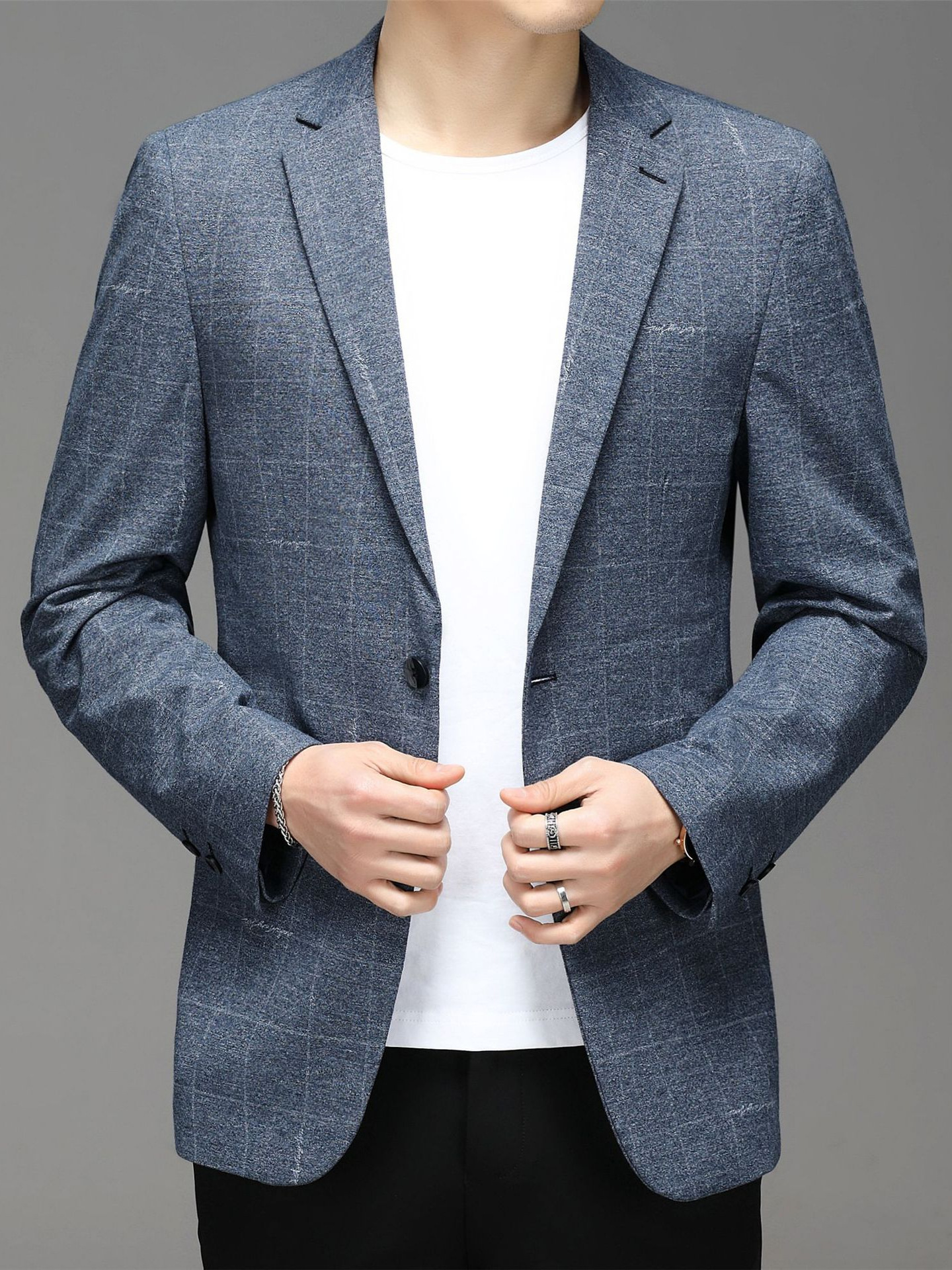 B208Stylish Men's Dress Jacket Set for Office Wear | Contemporary High-Quality Fabric Collection