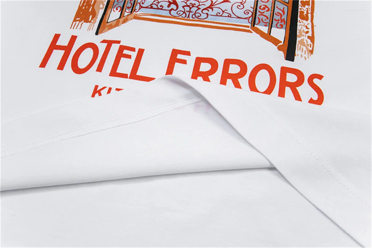 Men's T Shirts White House Of Errors T-Shirt Men Women 1:1 Quality Oversize Streetwear Casual Tee Tops
