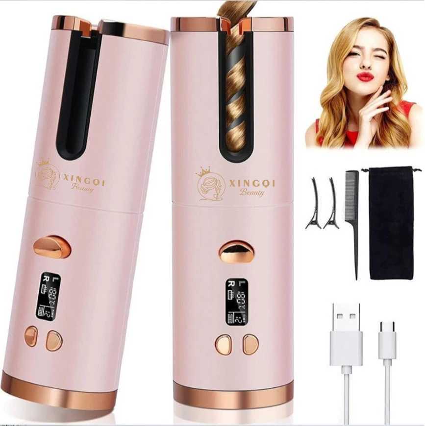 cordless heated automatic beachwaver rotating curling iron culer beauty health hair tools electric curlers for hairXJ250210