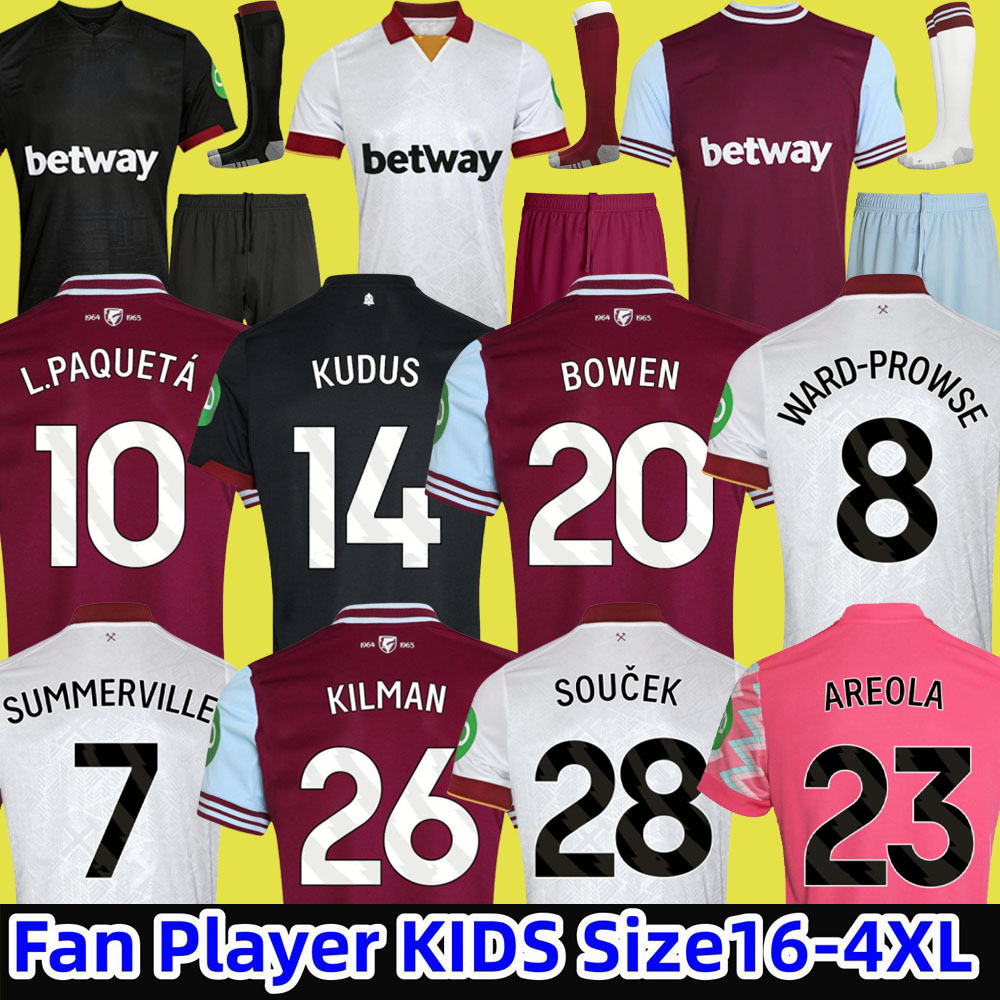 S-4XL 24 25 BENRAHMA final Soccer Jersey LIMITED EDITION SEW L.PaquetA BOWEN SCAMACCA ings LANZINI ANTONIO FORNALS EMERSON 2024 football Shirt Mens Kids wests hams SEI