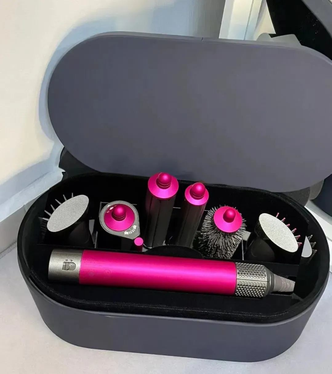 7 In 1 Brush Brushless High Speed with Diffuser Ionic Blow Dryer Air Styling Comb Auto Hair Curler