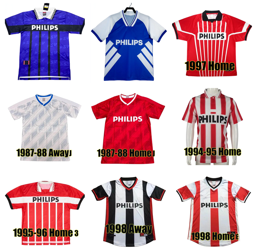 Retro classic 1987 1988 1990 1991 1992 1995 1996 1997 1998 Eindhoven Ronaldo soccer jersey v.NSTELROOY WATERREUS BRUGGINK ROMMEDAHL OOIJER home away football shirt