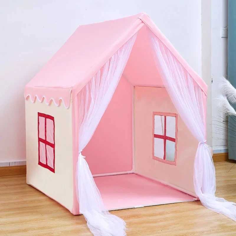 Portable Baby Play House Children Tent Teepee Tent Infant Kids Tent Pink Blue Kids Play House Indoor Outdoor Toy Princess House X2502105