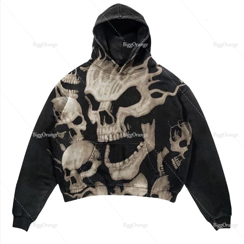 Oversized Letter Print Streetwear High Quality Zip Hoodie Vintage High Street Sweatshirt Goth Harajuku Jacket Y2k Hoodies Men 250208