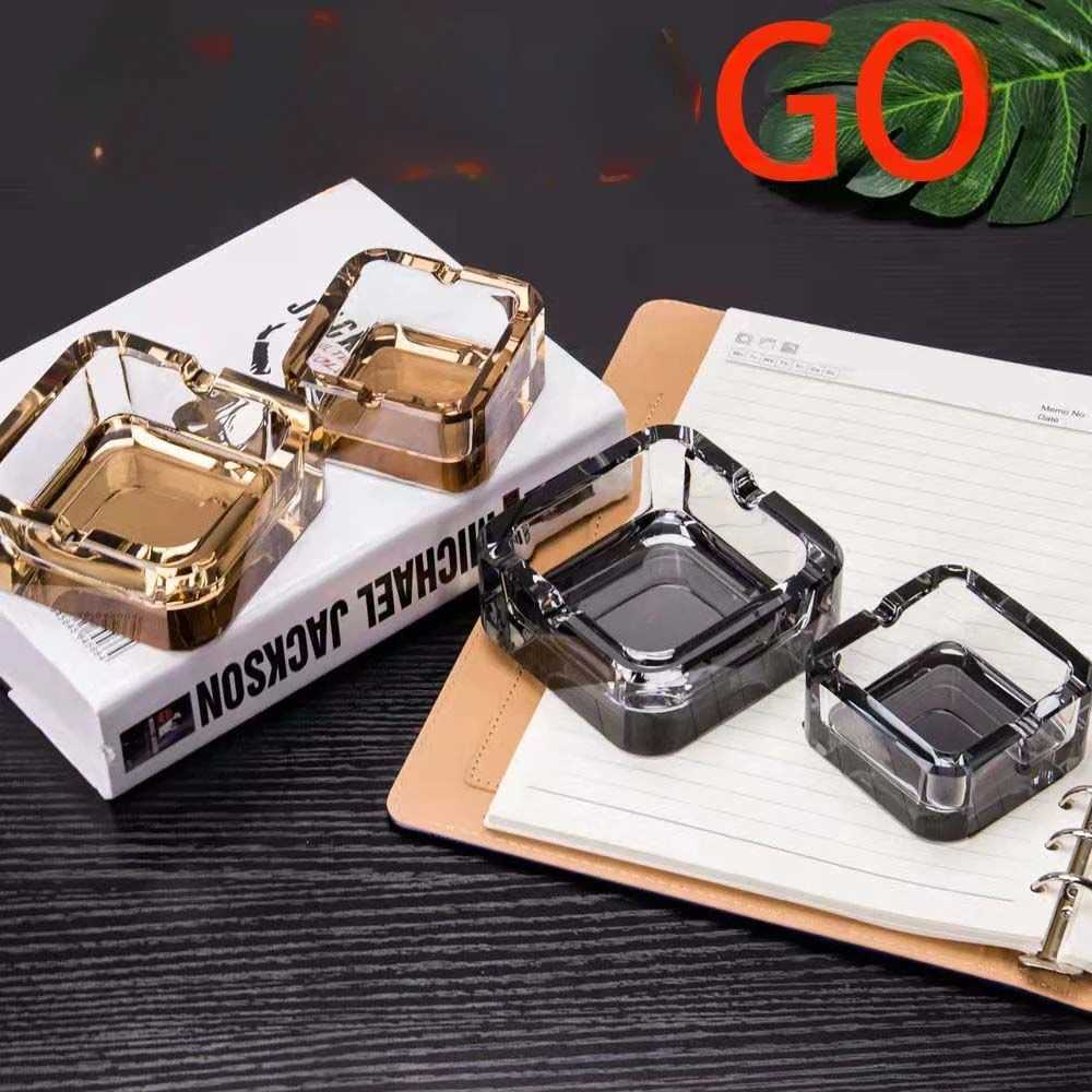 Cpact and Simple Ashtray for Cigarettes in Hotel Ro and Living Ro Crystal ashtray Y250210