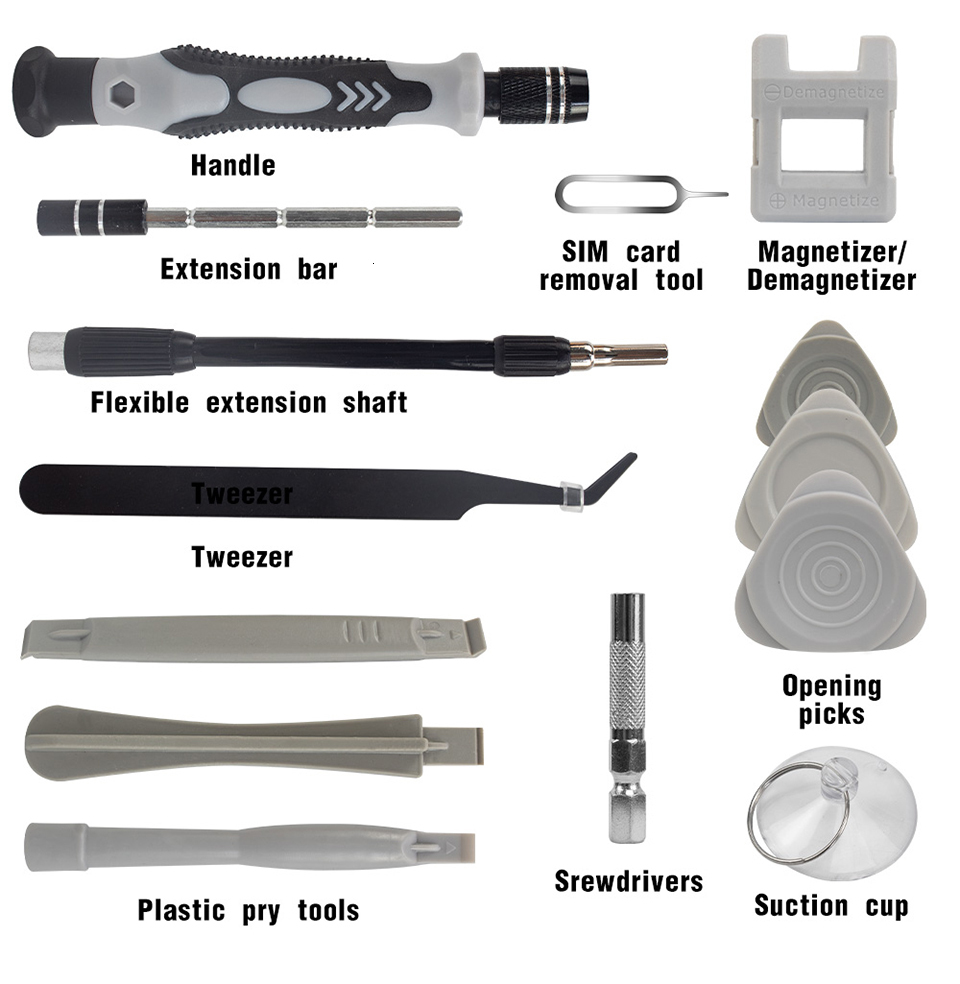 Update Ultimate 115-In-1 Precision Screwdriver Set Electronics PC Laptop Phone Book Repair Professional Tools Kit For Every Task