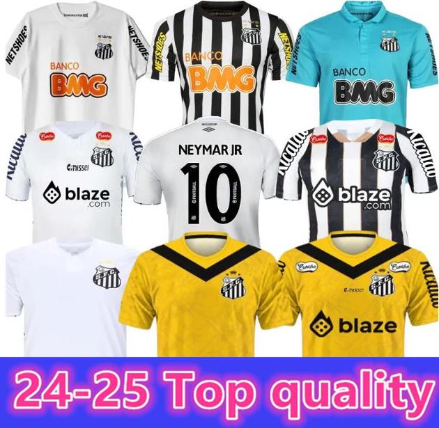 24/25 Santos retro soccer jersey 11 12 13 NEYMAR JR Ganso Elano Borges Felipe Anderson vintage classic football men and kids shirts jersey