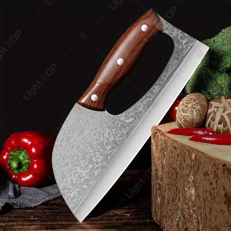 NEW Effort Saving Kitchen Knife Stainless Steel Household Chefs Knife Multifunctional Meat Cutter Vegetable Knife Chopper KnifeXJ250210