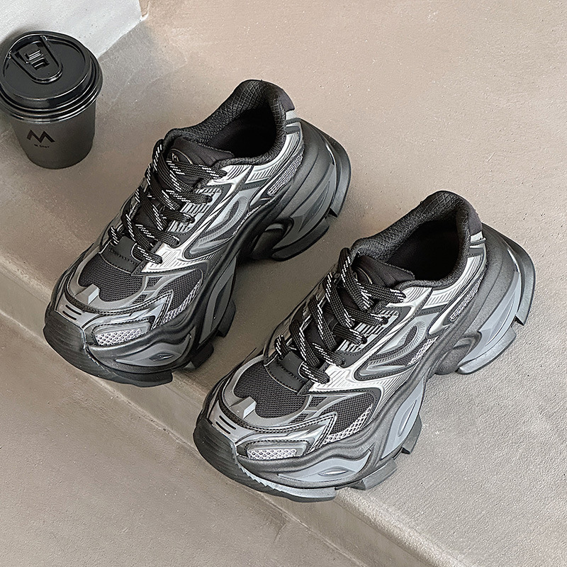 sports casual shoes childrens new mens shoes breathable increase couple daddy shoes female increased 5cm dad sneakers