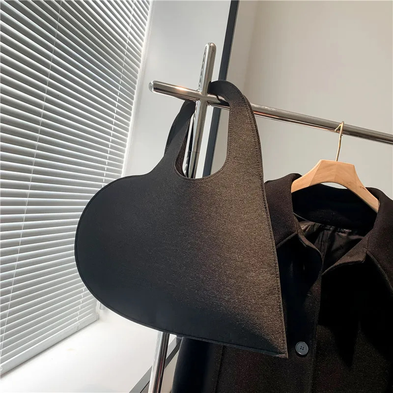 Love Handbags Felt Tote Bag for Women Ladies Shoulder Bags Fashion Trending Large Hand Bag Purses 250207