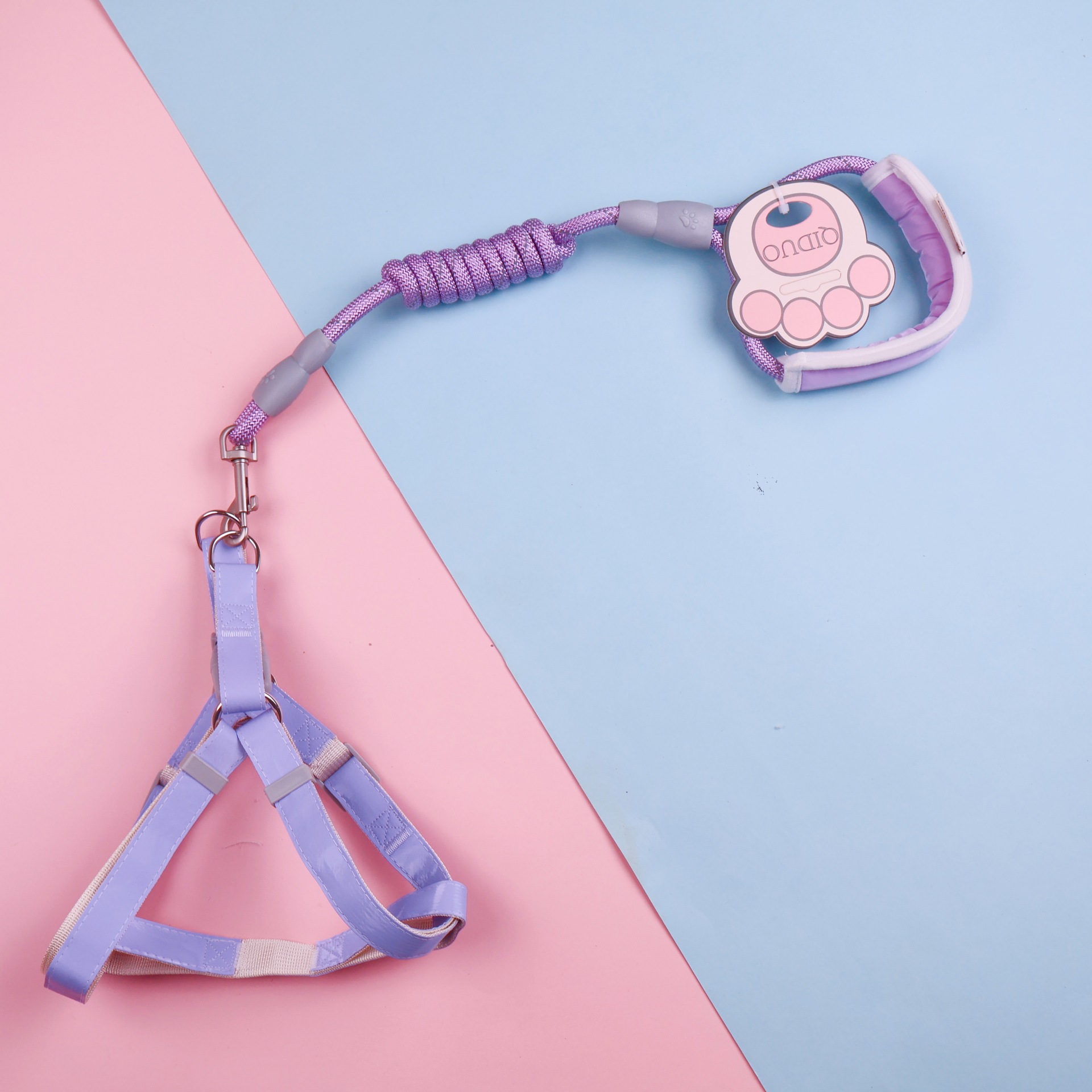 Traction rope for dogs large chest harness foam handle dog walking rope round rope pet harness traction dog collar clothes designer bag