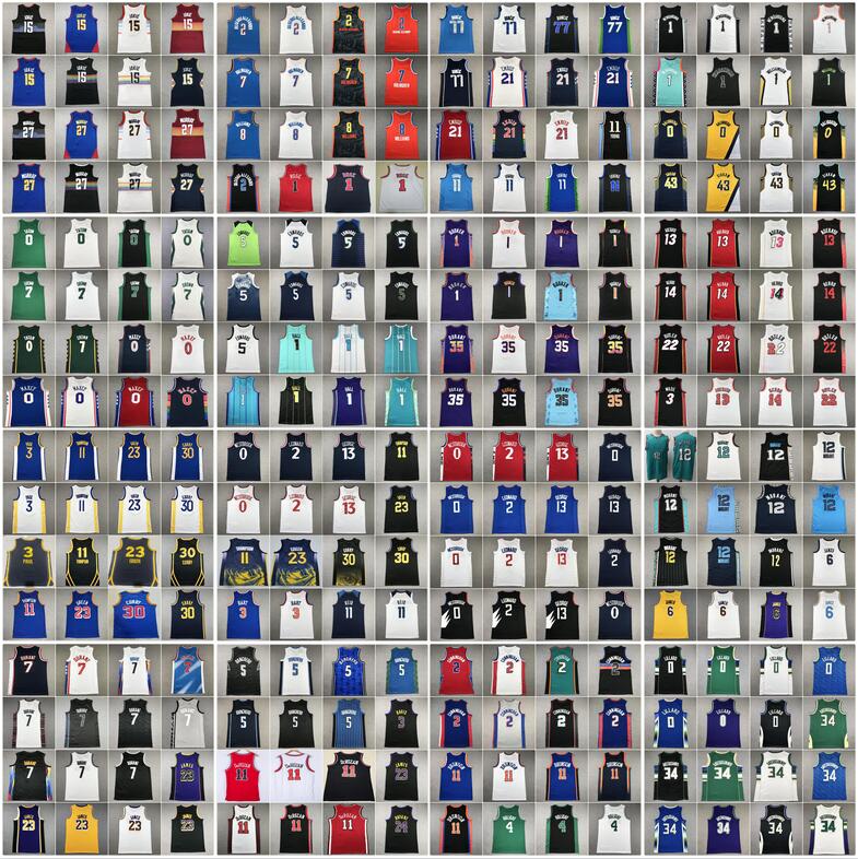 2025 Basketball Doncic Morant Irving Tatum Booker Antetokounmpo Ball Curry Lillard Leonard Brown Wembanyama James Edwards Butler Westbrook McCain Brunson Jersey