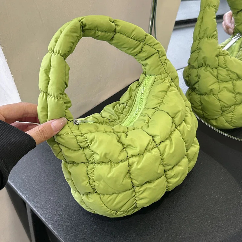 Mini WomenS Bag Cloud Pleated Handbag Underarm Bag Shoulder Crossbody Bags Tote Bag Quilted Puffer Dumpling Bag 250207