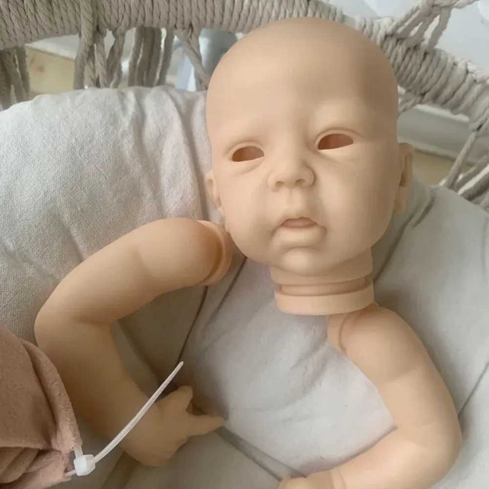 18Inch Reborn Kit Mindy Open Eyes Reborn Baby Doll Unpainted Blank Parts with Body and Eyes Drop Shipping doll reborn kit X250210