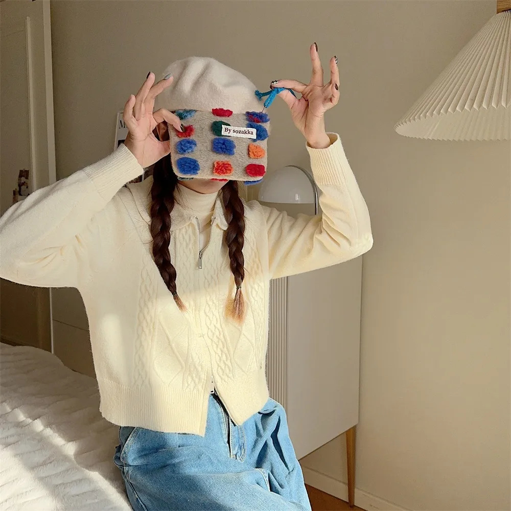 Soft Plush Dots Womens Handbags Large Capacity Resistant To Dirt Large Capacity Shoulder Bag Plush Washable Purse Casual Tote 250207