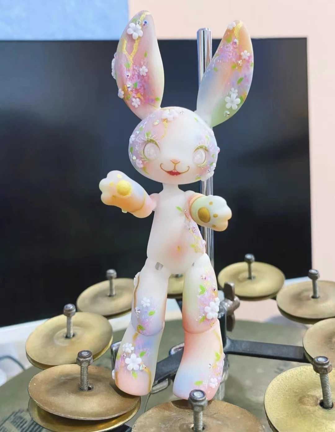 BJD Doll Pet Rabbit Action Figure Rabbit Knuckle Doll Cute Doll Pet 14cm X250210