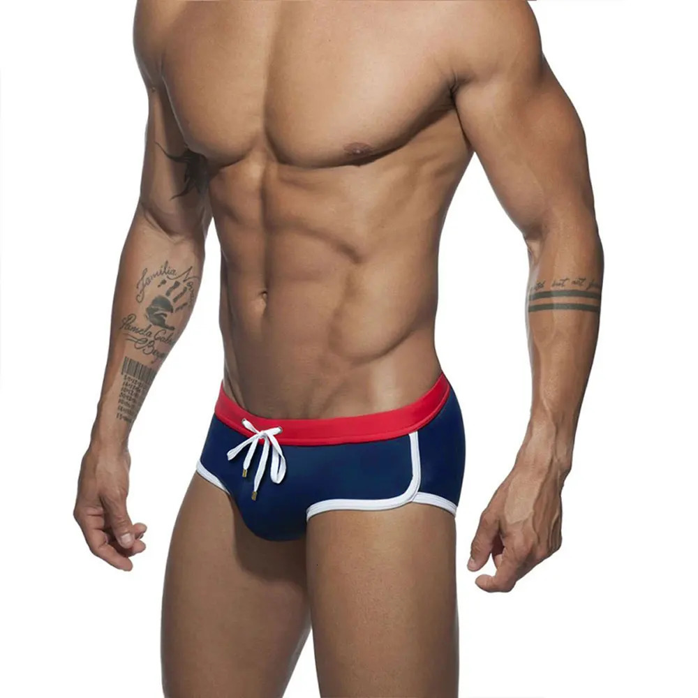 Mens Swim Briefs Sexy Swimming Triangle Short Summer Water Sport Beach Pants Swimsuit Swimwear Sexy Male Bathing Suit Surfing 250207