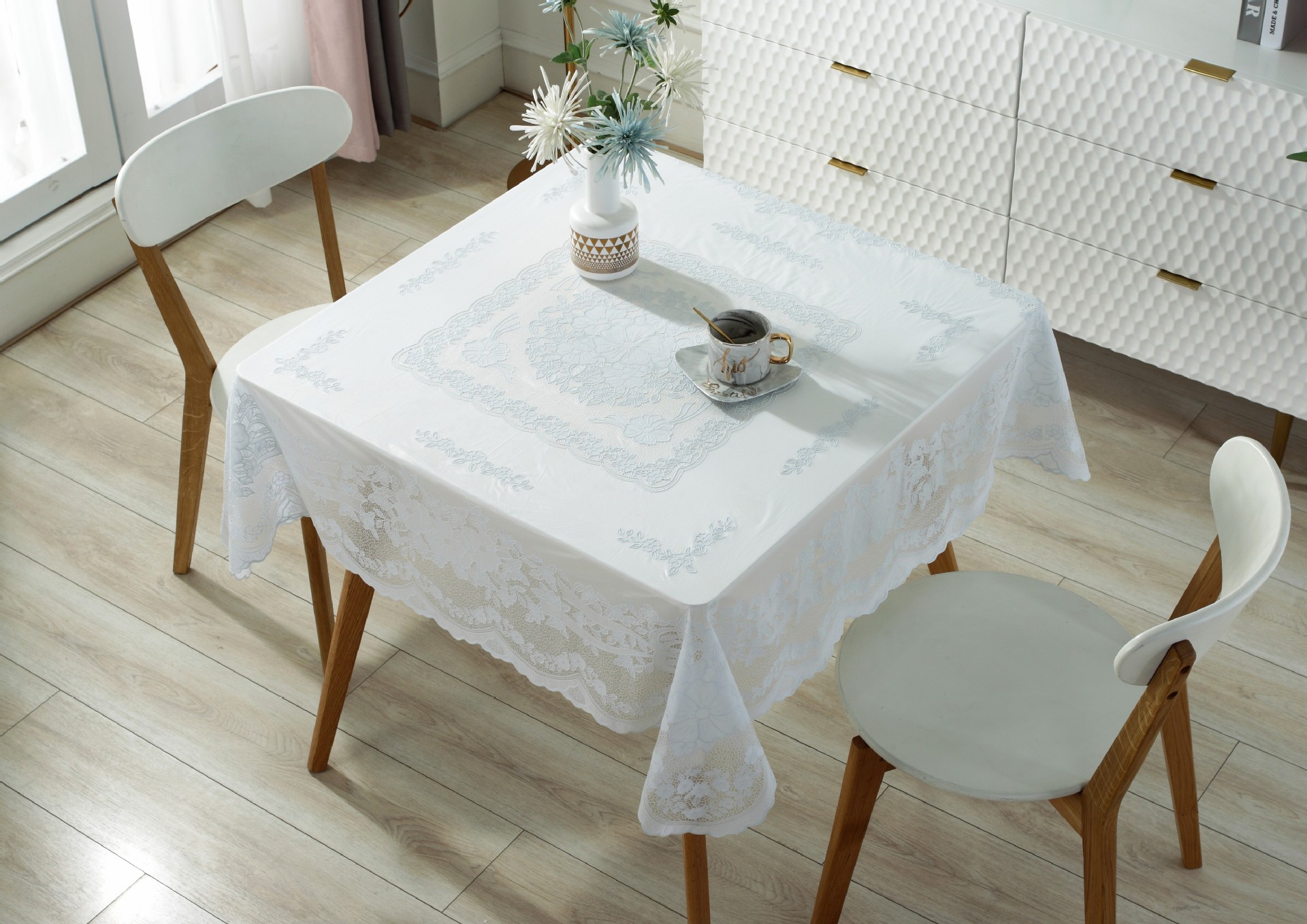 White Design Dining Table Rock Board Modern Light Luxury Dining Table Large Villa Nordic Simple Mesa Cozinha Kitchen