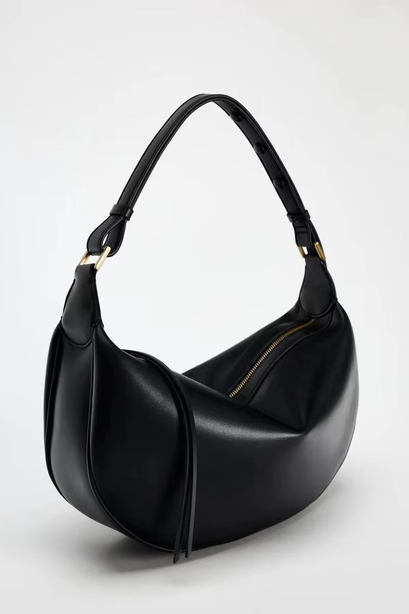New Crescent Armpit Bag For Women Large Capacity Shoulder PU Leather Crossbody Bags Trendy Purs Dumpg