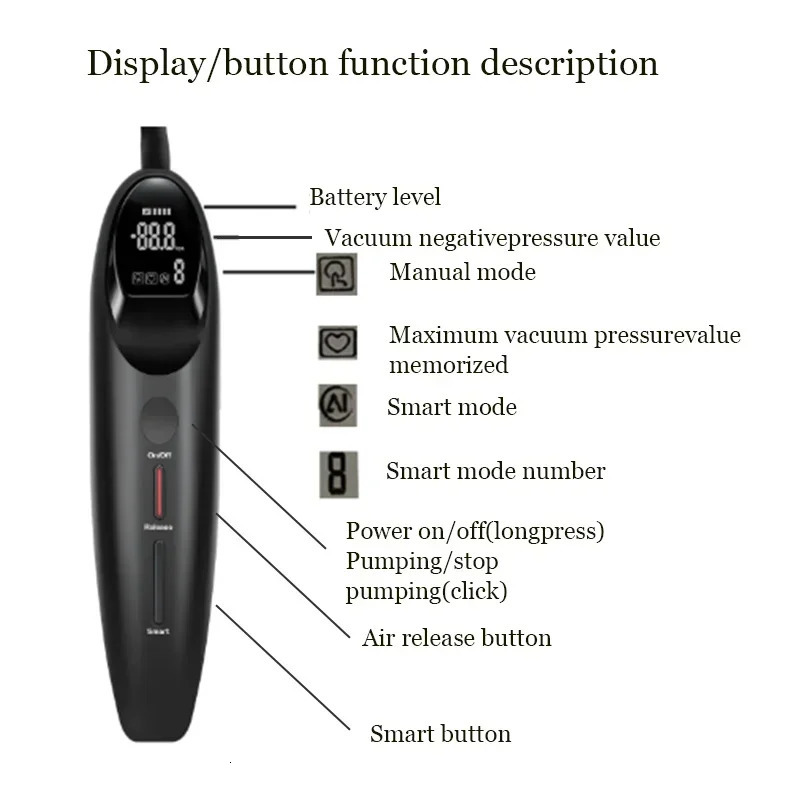 Smart Electric Penis Pump Vacuum Enlarger Sex Toys For Men Acrylic Cylinder Dick Extender Trainer Product 250210