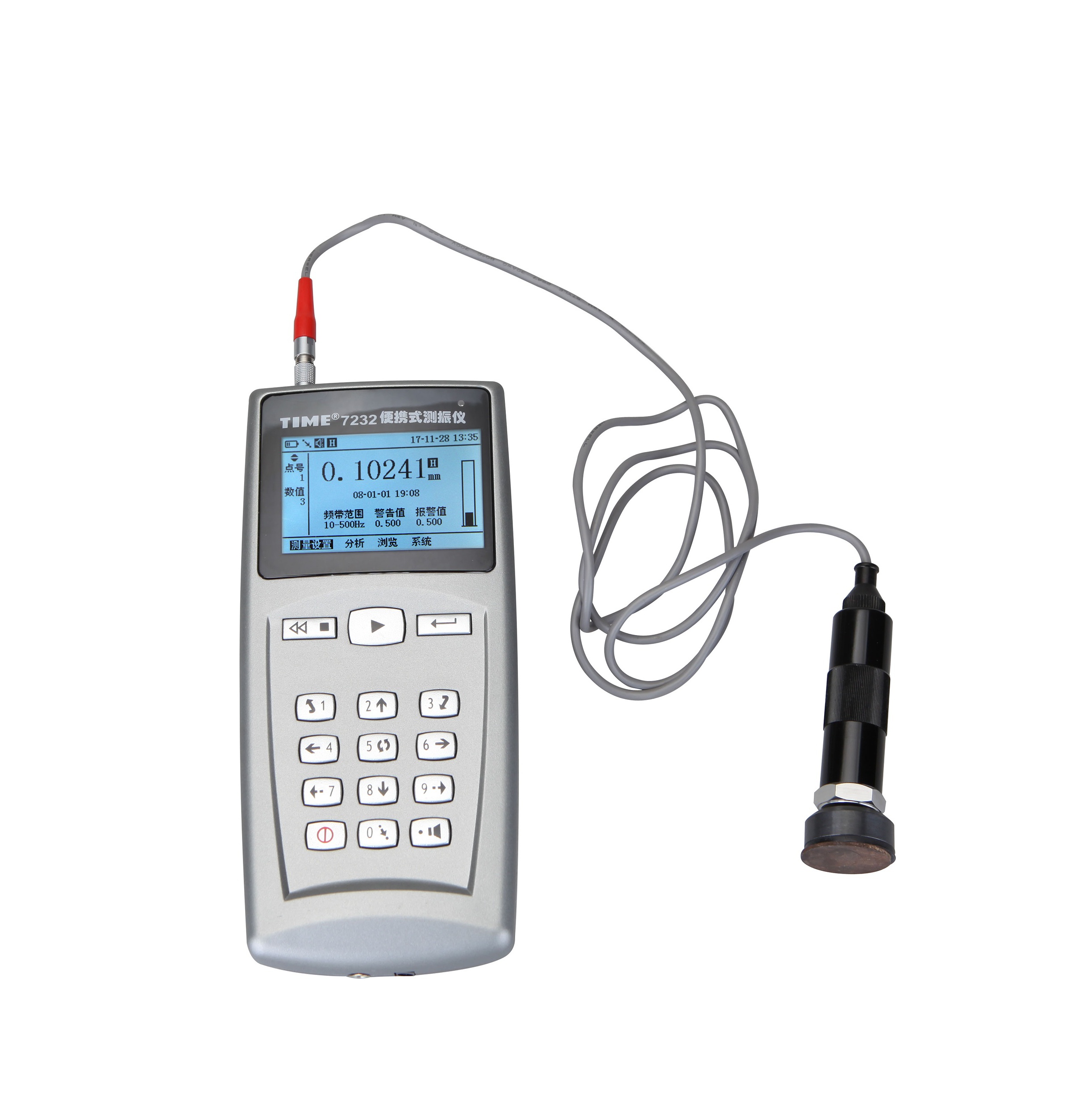 High Precision Vibration Sensor with Digital Display for Accurate Measurements