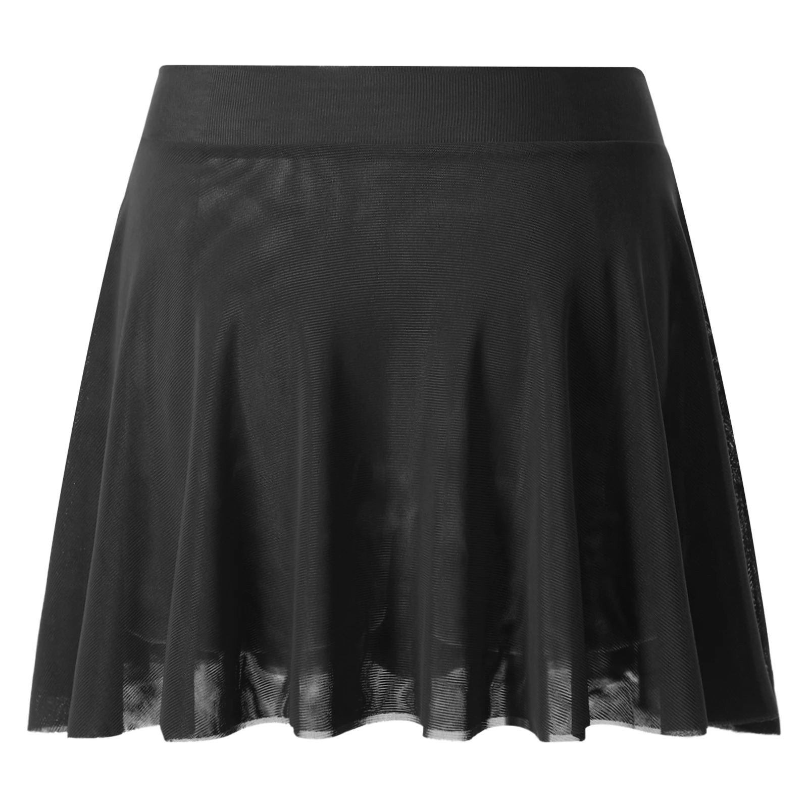 Womens Mini Pleated Skirt Sexy Club Outfits Sheer See Through Skirts Ladies Casual ALine Stretchy High Wiast Ruffled 250208Z