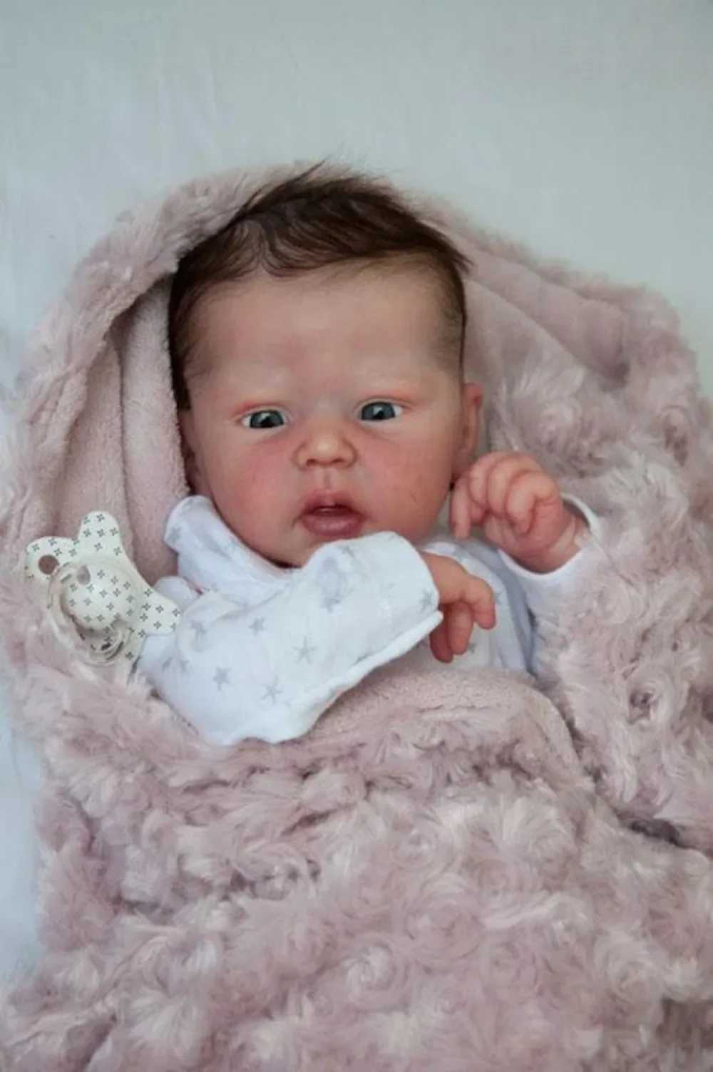 18Inch Reborn Kit Mindy Open Eyes Reborn Baby Doll Unpainted Blank Parts with Body and Eyes Drop Shipping doll reborn kit X250210