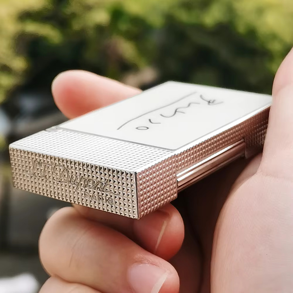 Gas Lighter Smoking Men Copper Refill Butane Soft Flame Tobacco Gadget 2025 New Gifts