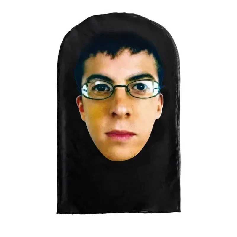 New 3D Printed Fl Face Seamless And Face Mask Celebrity Face Men Party Supply Cosplay Prop Novel Hip Hop Fashion Hood Party Y250210