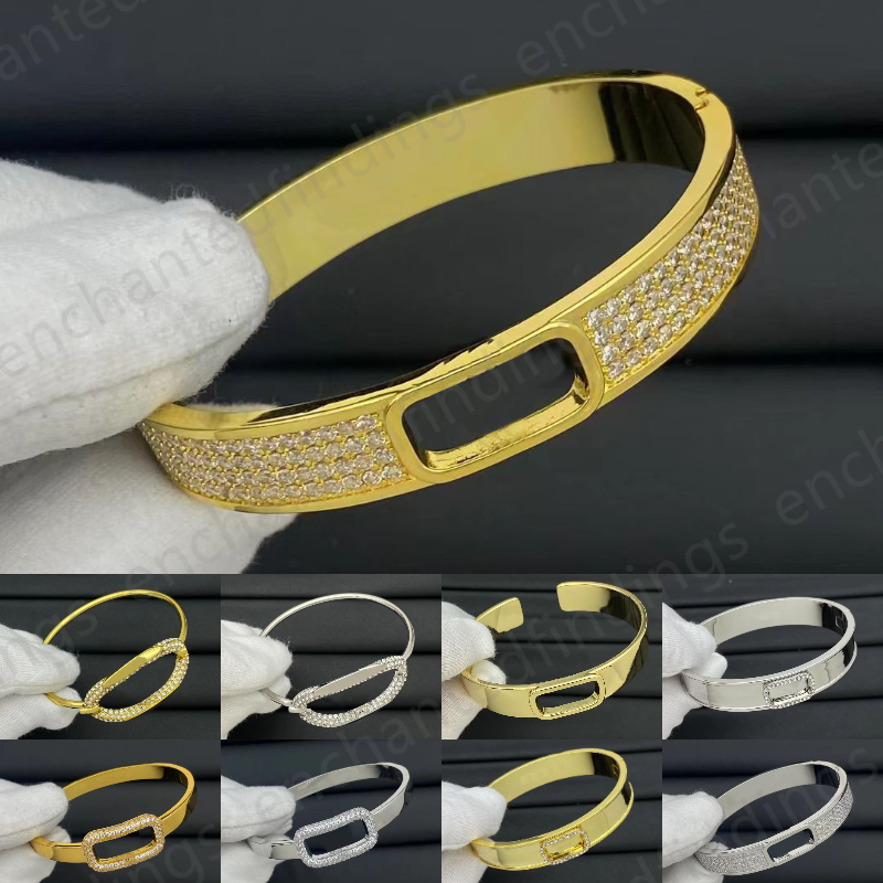 womens designer bracelet luxury jewelry gold bracelet women High quality v gold bangle bracelets with diamonds mens bracelets woman gift