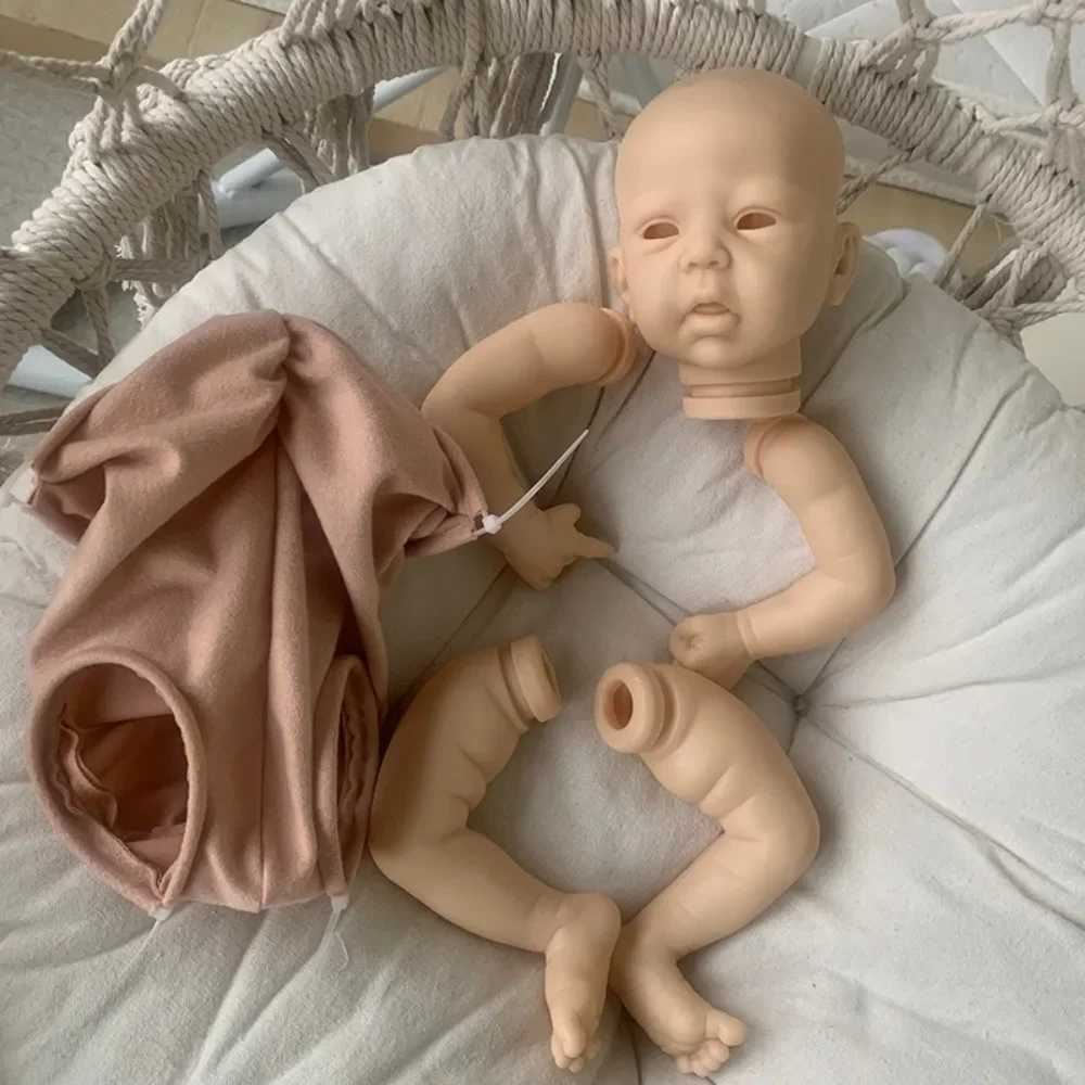 18Inch Reborn Kit Mindy Open Eyes Reborn Baby Doll Unpainted Blank Parts with Body and Eyes Drop Shipping doll reborn kit X250210