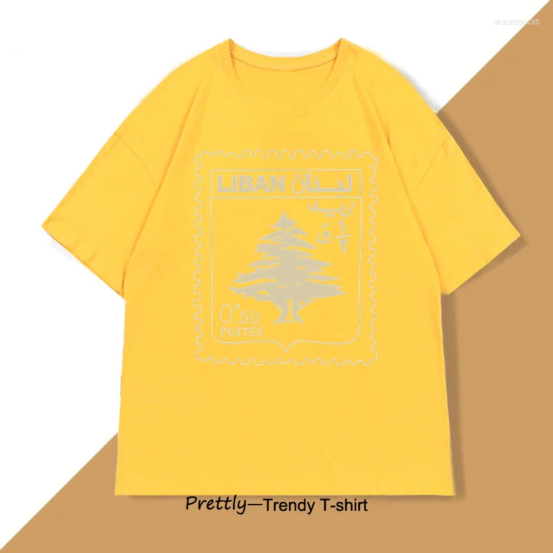Men's T Shirts Lebanon Vintage Tshirt Support Lebanese Printed T-shirt Men Women Cotton Short Sleeve Clothes Graphic