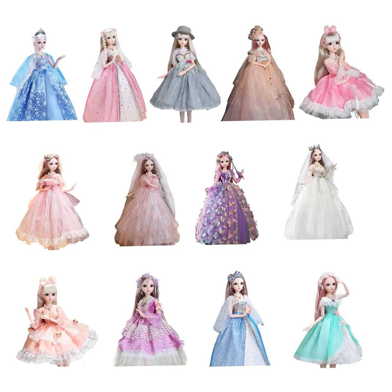 60 cm Adorable Princess Fashion Doll Ball Jointed Doll With Clothes Dress Makeup Musical for Kids Girl Best Gift Doll Playset X250210