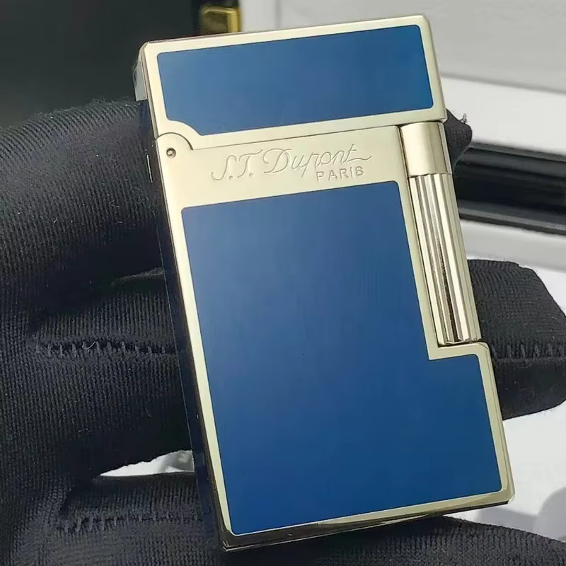 Dupon Vintage Bright Sound Gas Brass Shell Grinding Wheel Ignition Iatable Lighter For Men Gift Box