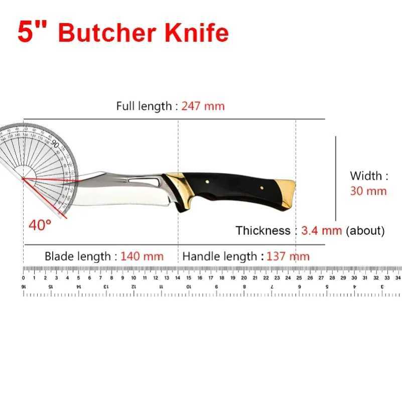Forged Cleaver Kitchen Chef Knife BBQ Slicing Fish Fruit Boning Butcher Knife Utility Knife Sharp Kitchen Knives Kitchen ToolsXJ250210