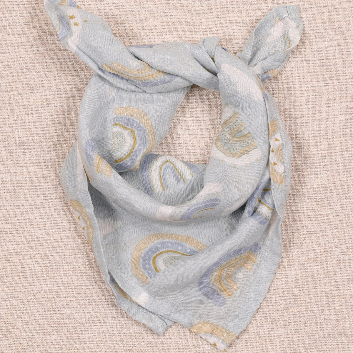 60*60cm 5Pcs Set Multi-Use Feeding Burp Cloth Towel Super Soft Bamboo Cotton Muslin Blankets Baby Burp Cloth Set 250226