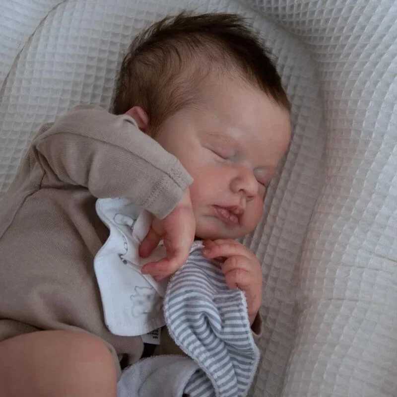 19inch Full Body Silicone Vinyl Reborn Doll Boy Loulou Newborn Baby Size Doll 3D Skin Visible Veins Quality Collection Art Dolls X250210