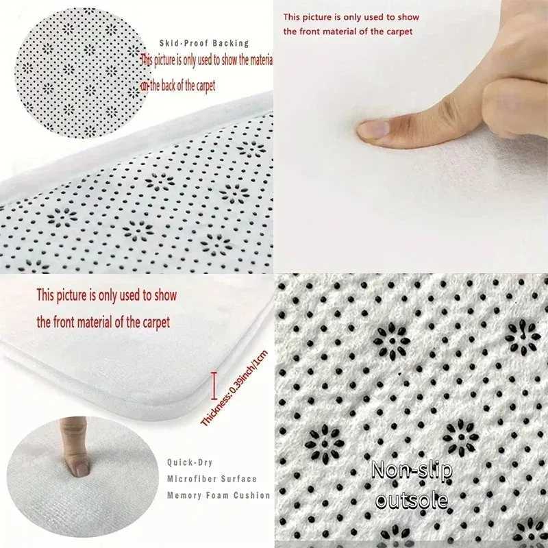 Ford Mustang Doormat Anti-skid Super Absorbent Bathroom Floor Mats Home Entrance Rugs Kitchen Living Room Bedroom Carpet Footpad Y250210