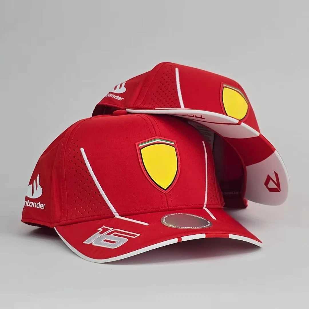Ball Caps Scuderia F1 2024 Monaco GP Charles Leclerc Driver Cap Formula One Carlos Sainz Spain GP Baseball Hat H25210