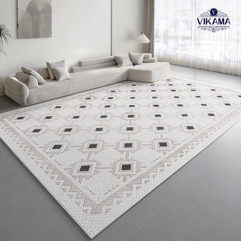 VIKAMA 2024 Modern Carpet Living Room Children Carpet Bedroom Bedsides Carpet Large Area Lounge Rug Coffee Table Rugs Home Decor Y250210