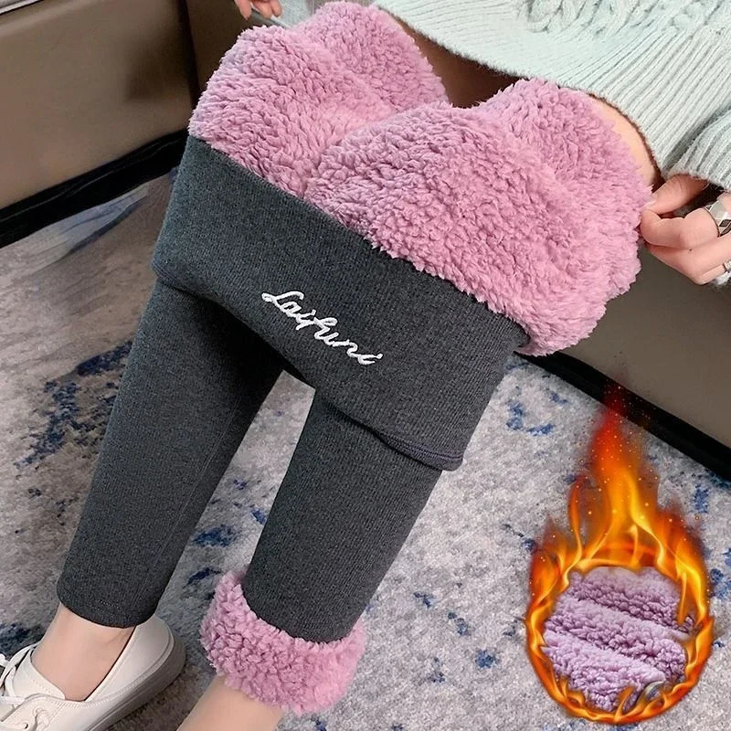 Winter Warm Legging Adding Velvet and Thickening Leggings Small Feet Pencil Pants Outdoor Wearling Casual Stretchy 250109Z