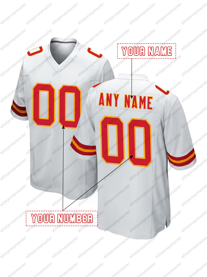 Patrick Mahomes Customized Football Jerseys Travis Kelce Stitched Personalized Name Number Comfortable and Breathable Sports Jerseys For Men Women You