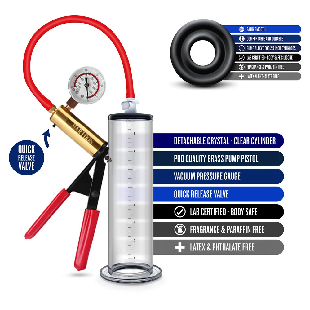 Male Penis Pump Physical Enlarger Enlargement Cock Extender Dick Trainer Vacuum For Men Glans Sex Toys 250210
